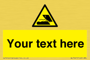 Custom Warning submerged objects in watercraft areas